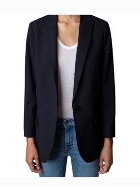 Zadig & Voltaire “Victor Love” Embellished Jacket – Chic Statement Piece, Eye-Ca
